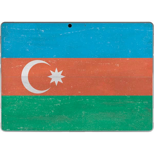 Azerbaijan Flag Distressed Surface Pro 9 Skin